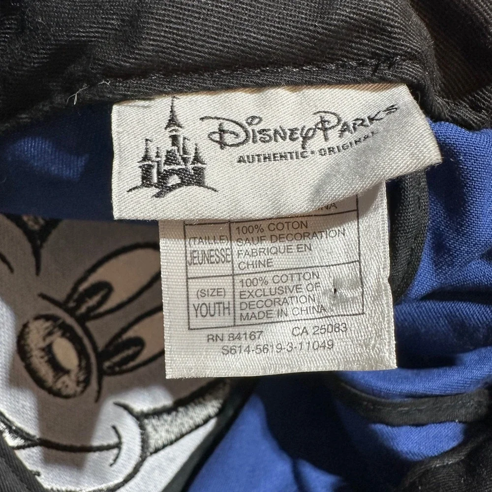 Disney Parks Mickey Mouse Youth Hat Blue Yellow Snapback 3D Ears Disneyland Cap